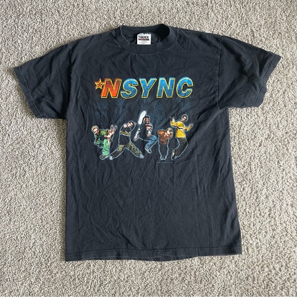 TULTEX NSYNC 1999 Short Sleeve Vintage VTG Tee T Shirt - Picture 1 of 6